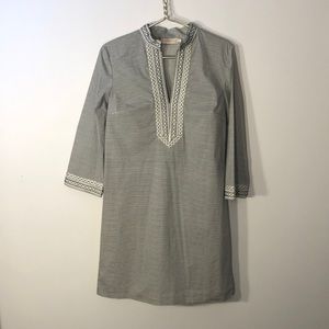 Tory Burch White and Navy Striped Tunic Top: 6